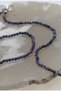 Lapis Lazuli Stone Thin Natural Stone Necklace 2 mm - 3