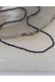 Lapis Lazuli Stone Thin Natural Stone Necklace 2 mm - 4