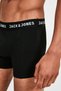 12081832 Jack&Jones Black Wais Men's Boxers 3 Pack Plain Black - 3