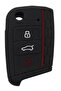 Octivia Ibiza Ateca Leon 2013 Golf 7 Toledo Compatible Silicone Key Protection Case Black Color