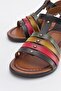 4 Piped Women's Sandals Black Garnish - 3