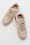 Anorak lace-up women's sports shoes beige - 5