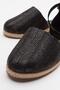 Espadrille Women's Sandals Black Straw - 3