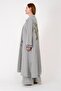 Linen Striped Suit with Olive Tree Embroidery on the Back - 4