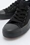 Women's Linen Sneakers BLACK BLACK - 3