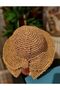 Children's Knitted Straw Hat, Children's Knitted Beach Hat - 5