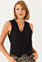 Women's Black Vest Mbms009 60501009 - 6