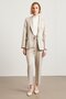 Beige Single Button and Pocket Detailed Jacket - 3