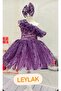 Lilac One Shoulder Girl's Dress