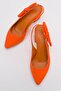 Side Bowknot Open Back Women's Heeled Shoes Oranj Zra - 5