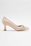 Cross Stoned Women's Stiletto Shoes TEN SKIN SILVER - 2