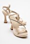 Women's Stone Platform Heeled Shoes TEN SATIN