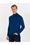 Indigo Slim Fit Half Turtleneck Wool Blend Basic Knitwear Sweater 50257313-Vr106 - 2