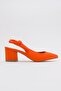 Side Bowknot Open Back Women's Heeled Shoes Oranj Zra - 2