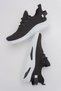 Women's Knitwear Sports Shoes Black White - 5