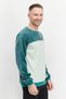 Men Sportswear Fit Crew Neck Brand Logo Sweatshirts, Green - 2