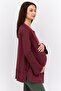 Maternity Sportswear Fit Brand Logo Training Top, Maroon - 2