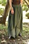 Women's Asymmetrical Capped Silk Shalwar Trousers - 3