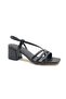 Feles Stripe 6 cm Heeled Open Back Women's Classic Shoes BLACK - 4