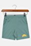 Kids Boy Brand Logo Running Shorts, Sage Green