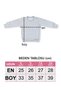 Mukko Embroidery Design Seasonal Gray Melange Unisex Baby Boy Girl Top and Bottom Set - 3