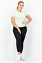 Women Sportswear Fit Short Sleeves Training Top, Mint Green - 4