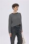 Black Viscose Striped Knitwear Sweater