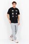Men Sportswear Fit Short Sleeves Training T-Shirt, Black - 4