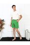 Moda Çizgi Erkek Lacoste Pistachio Green Shorts 27487 - 2