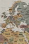 Wall Cover / Carpet Detailed Current Turkish Pastel World Map -3980 - 2