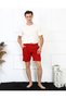 Moda Çizgi Men's Lacoste Burgundy Shorts 27487 - 2