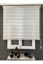 Imported Bamboo Ecru Zebra Roller Blind Skirt Plain (1St Quality Aluminum Case Metal Leg - 3