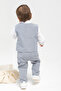 4-Piece Boys' Suit Set with Vest and Shirt - Special Occasion Outfit - 3