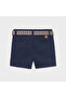 Baby Boy Pique Shorts with Belt - 2