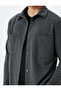 Long Sleeve Shirt Pocket Detailed Snap Button Viscose Blended - 5