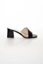 Transparent Detailed Women's Summer Stylish Slippers 5 cm Black - 3