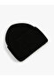 Elastic Knitted Beret with Wide Layers on the Edges - 2