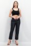 Women Regular Fit Solid Pants, Black - 4