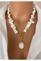 Special Design Women's Pendant with Gold Plated Frame and All Natural Sed.Ef Stone in Gift Box - 3