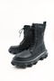 Black Genuine Leather Women's Boots - 4