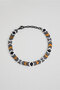 Colorful Hematite Stone 21 cm Steel Men's Bracelet