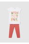 Girl's T-Shirt Tights Set of 2 6750 - 4