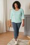 Women Stretch Pull On Plain Pants, Grey