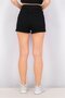 Women Solid Denim Shorts, Black - 3
