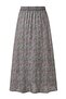 Women Floral Print Casual Midi Skirt, Green - 3