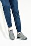 Peru Genuine Leather Gray Men's Sports Shoes - 3