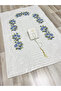 6 Piece Etamin Embroidered Boxed Prayer Rug Set Dowry Bundle Bride Groom Prayer Rug Set - 3