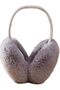 Women's Gray Foldable Plush Headphones - 6