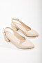 Open Back Women's Heeled Shoes Ten Skin - 2