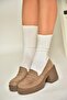T 996152002   Mink Suede Thick Heeled Women's Shoes - 3